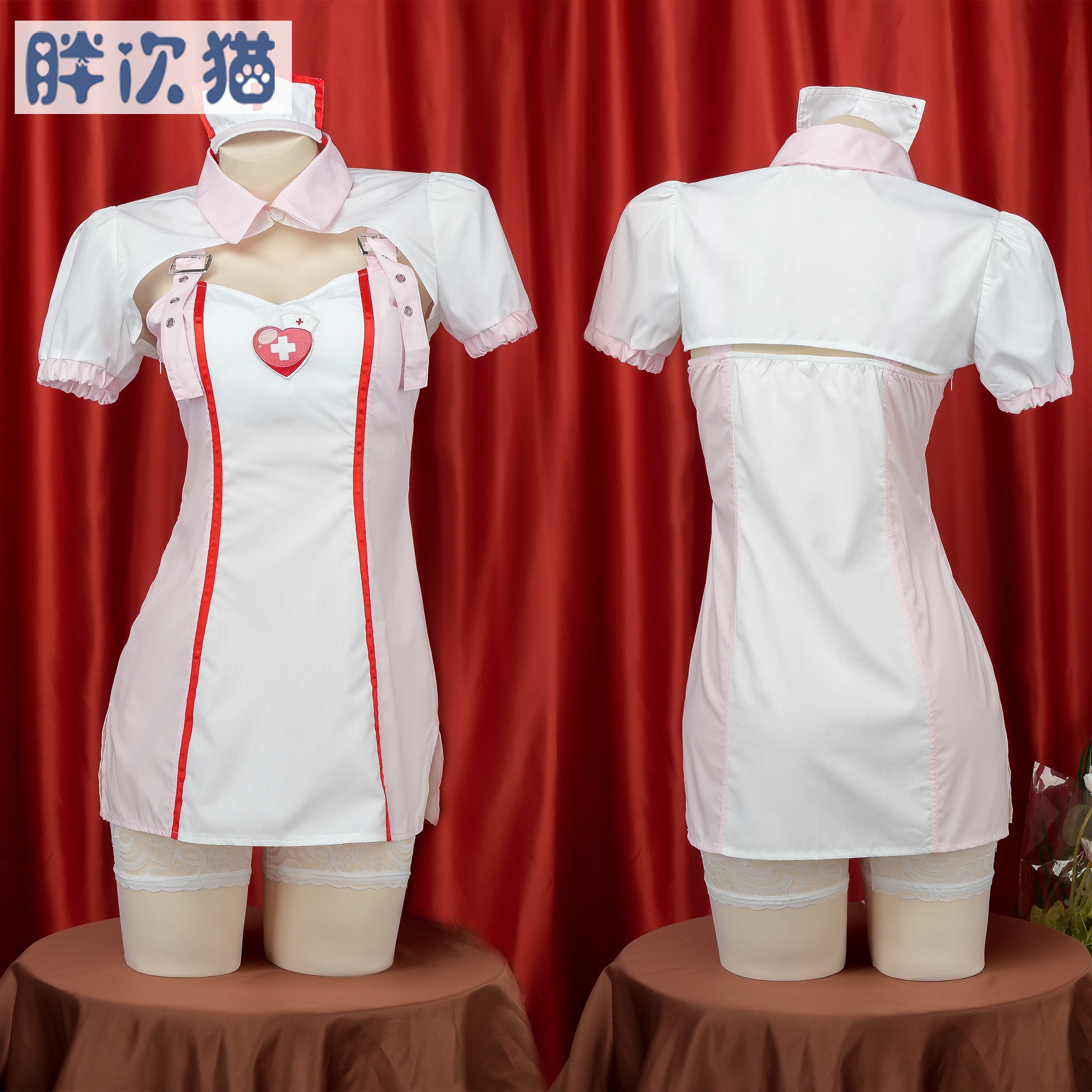 セクシーナース服セクシーサスペンダードレス個室パジャマヒップカバーネグリジェ個室服期間限定30%