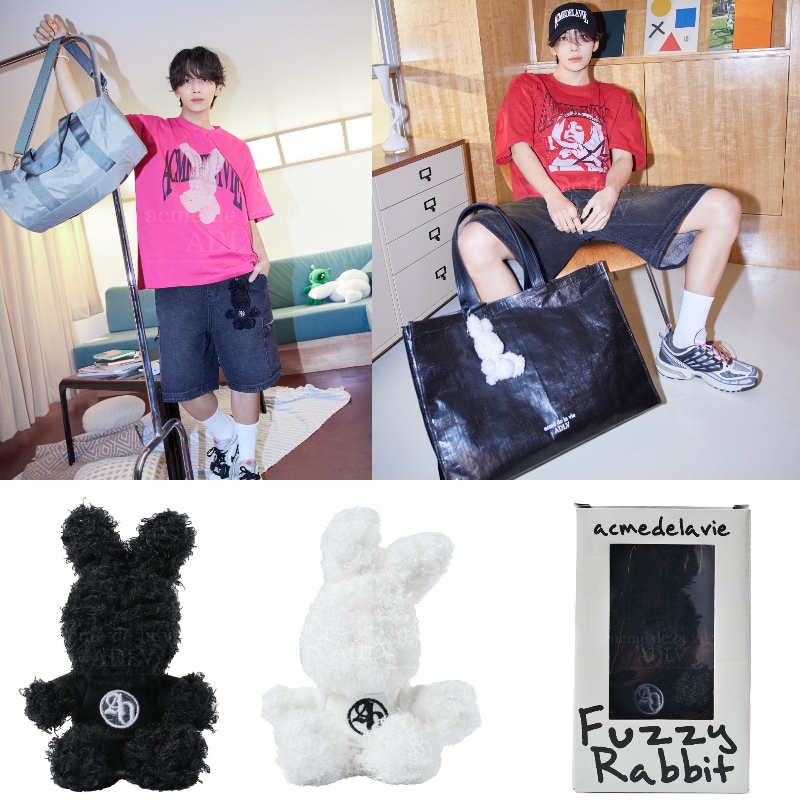 【SEVENTEENジョンハン着用】FUZZY RABBIT DOLL KEY RING