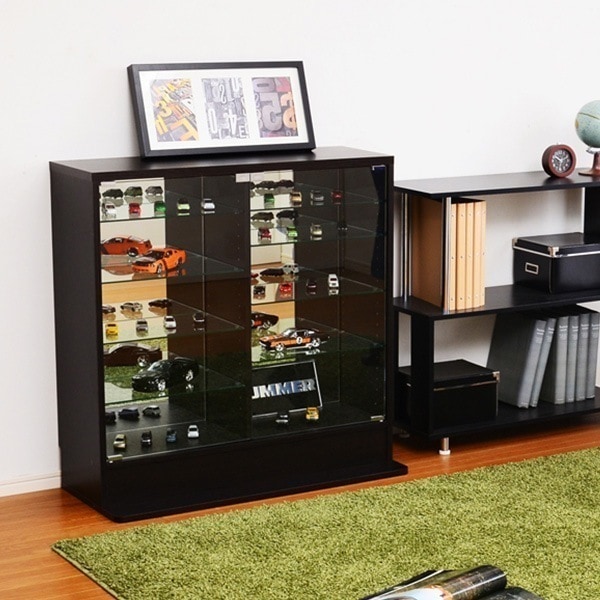 コレクションラック Luke-ルーク 深型ロータイプコレクションケース フィギュアラックに　飾り棚