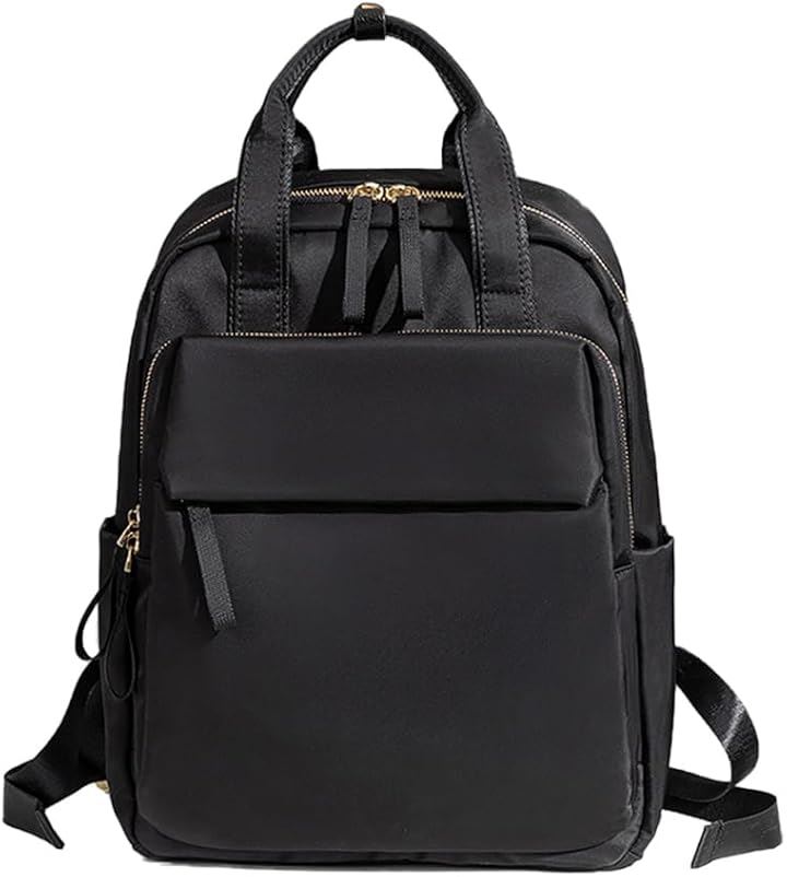 PCリュック レディース パソコンリュック ビジネスリュック PC収納 A4 14インチPC対応 キャリーオン機能 背面ポケット 撥水・耐傷(ブラック)