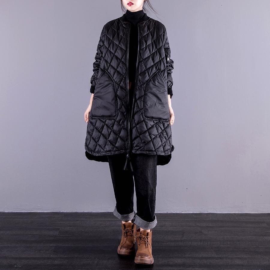 【期間特典】中綿コート キルティングコート ノーカラー キルティングロングコート キルティングダウンコート ノーカラーコート キルティング レディース アウター フリーサイズ 黒 ブラック 光沢 綿