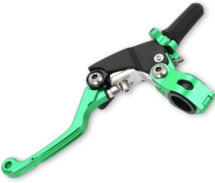 ウルトラライト クラッチ レバー ピボット パーチ セロー250 ハンドル径22.2mm ワイヤータイコΦ8mm 対応 軽クラ ウルトラクラッチ 汎用 社外品(グリーン)