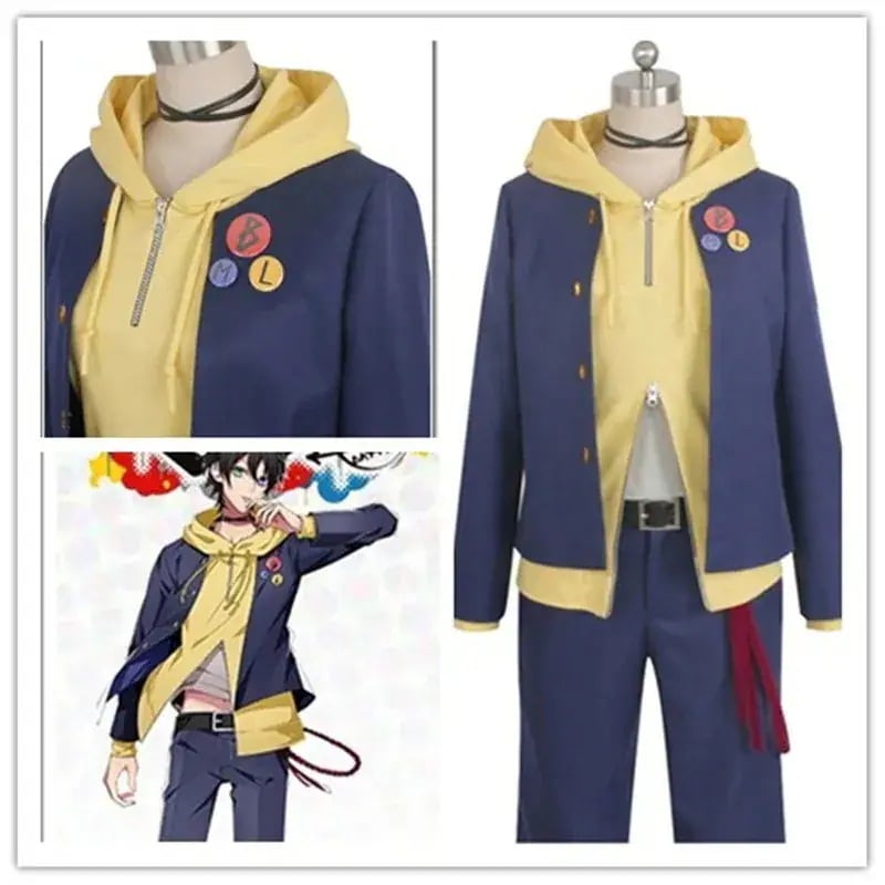 パーティーイベント用品コスチューム一式cos Saburo コスプレ服 山田三郎 Battle Rap Division ヒプノシスマイク スーツ ハロウィン 2023年新作入荷コスプレ