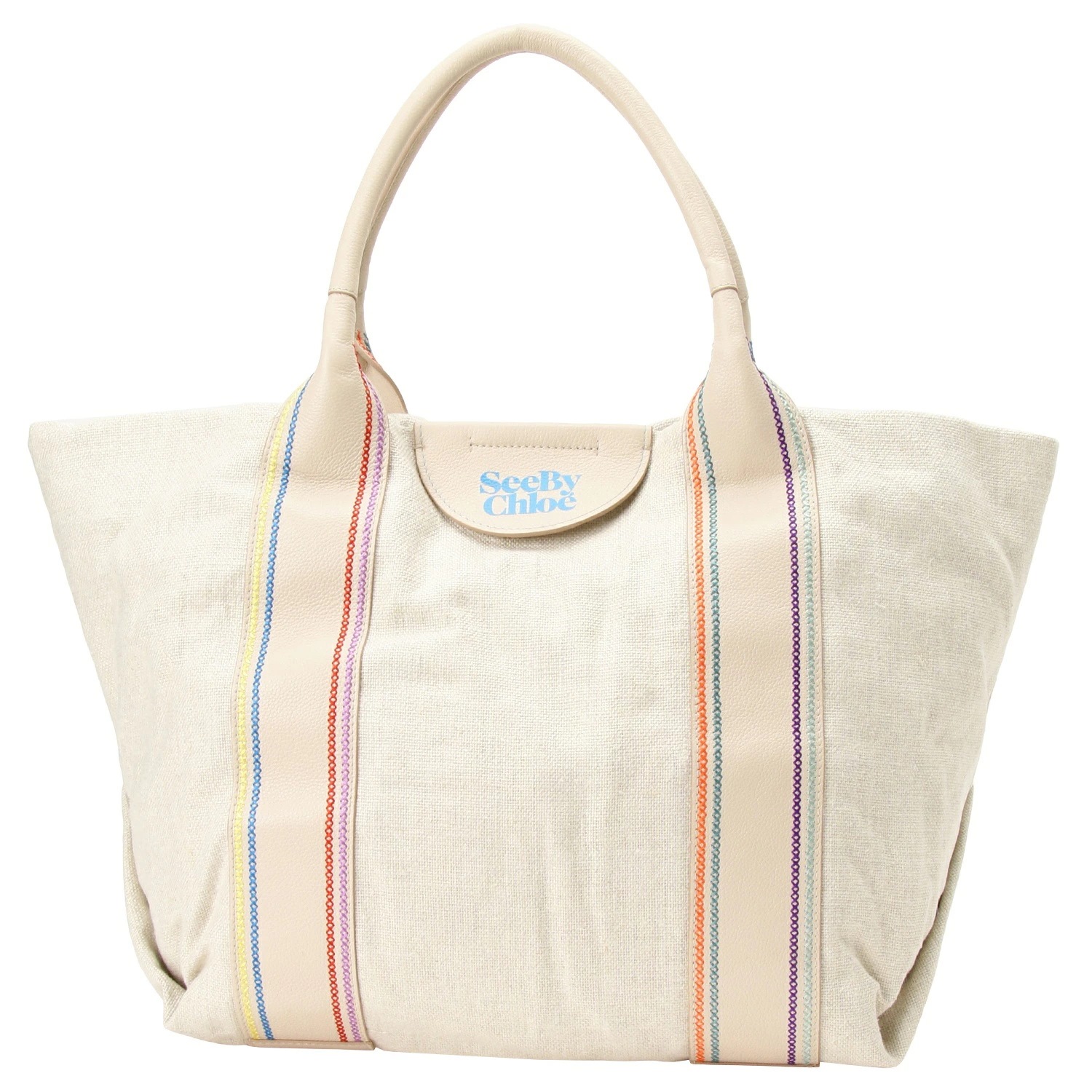 シーバイクロエ バッグ トートバッグ SEE BY CHLOE レディース CHS23SSB63C64 24H レティシア セメントベージュ LAETIZIA TOTE BAG CHS23SSB63C