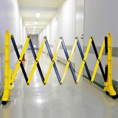 バリケードフェンス アコーディオン型 ポリプロピレン製 通行止め 折りたたみ式 通行禁止 注意喚起 立入禁止 立ち入り禁止 バリケード フェンス アコーディオンタイプ 工事現場 工事 法人限定