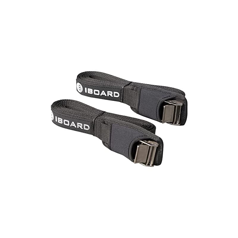 iBoardテンションベルト/カーゴタイダウンベルトルーフラックストラップ2パックサーフボード用カヤックパドルボード長さ12.5フィートブラック