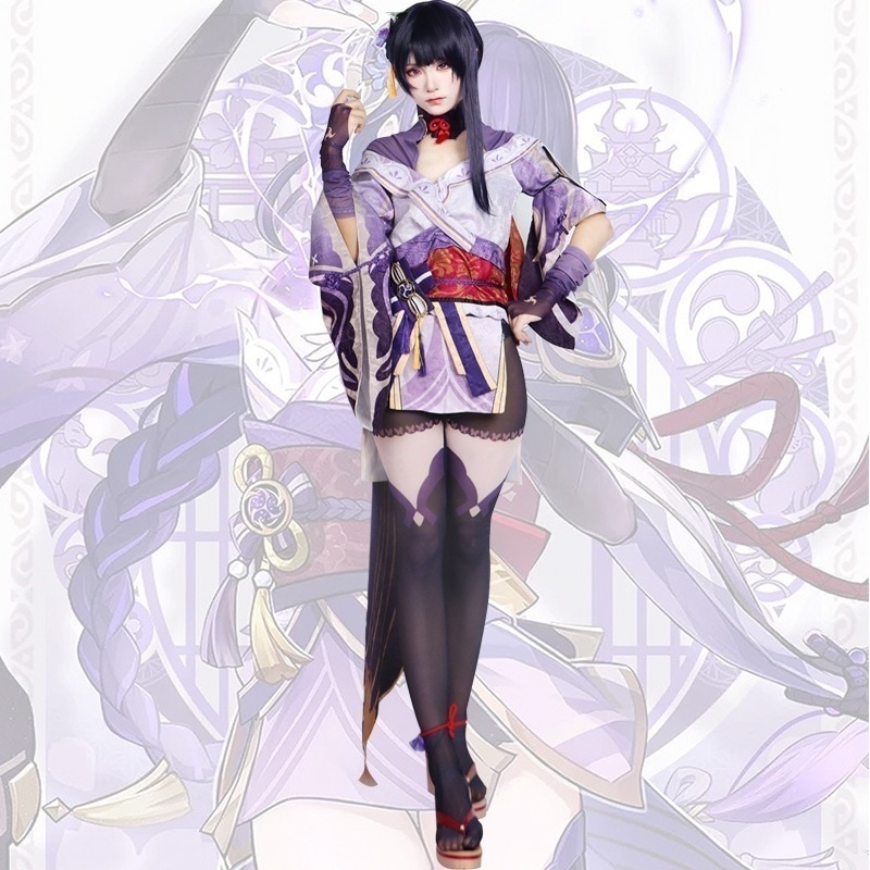 和服風 コスプレ 原神 雷電将軍 雷電影 コスチューム 全身セット 仮装 変装 コミケ 撮影 マニア