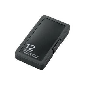 （まとめ）エレコム ELECOM メモリーカードケース CMC-SDCPP12BK PP製(×5セット) 6,800円