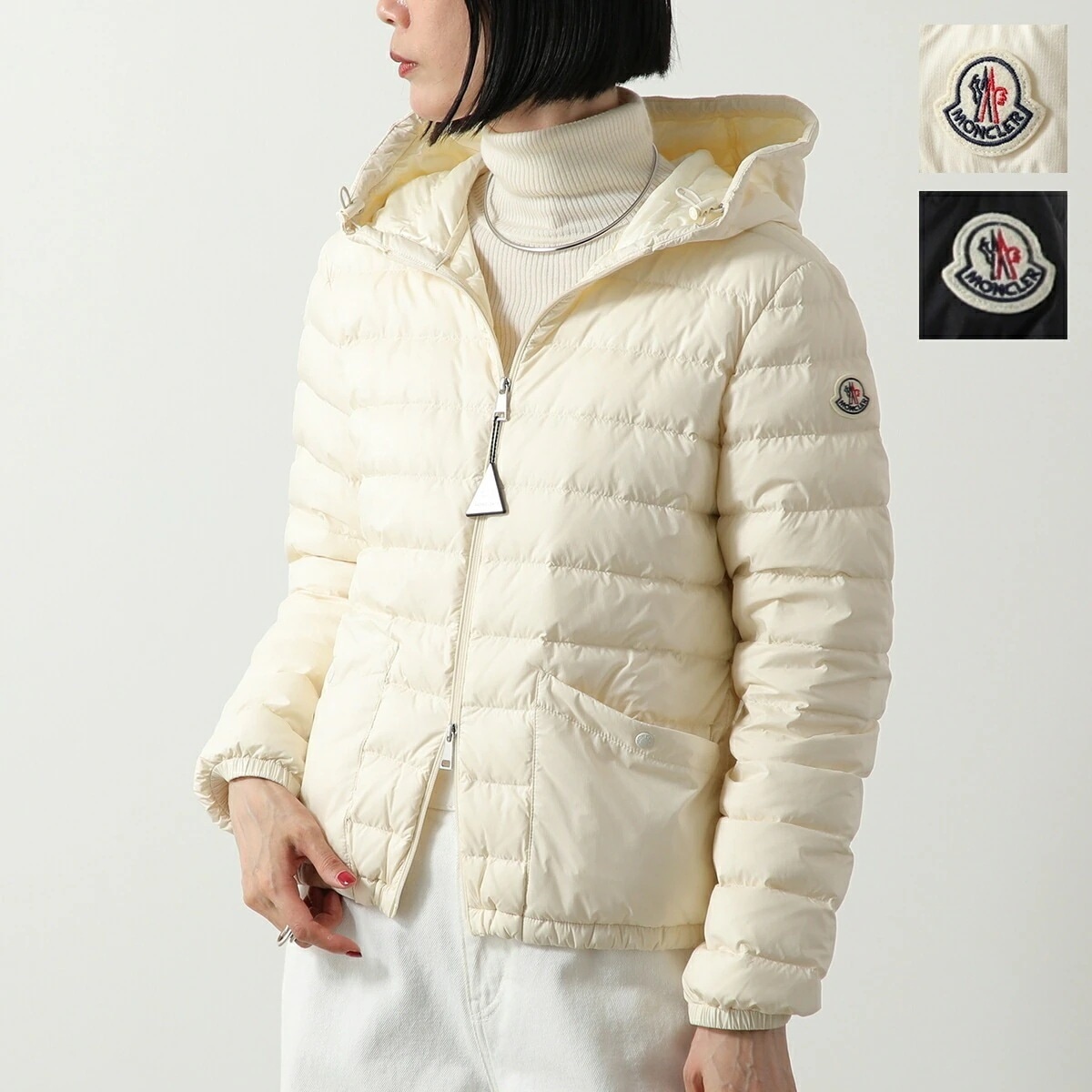 MONCLER モンクレール ダウンジャケット HEDE ヘデ 1A00069 5986E レディース ショート丈 軽量 撥水 フード付き スリムフィット 106,082円