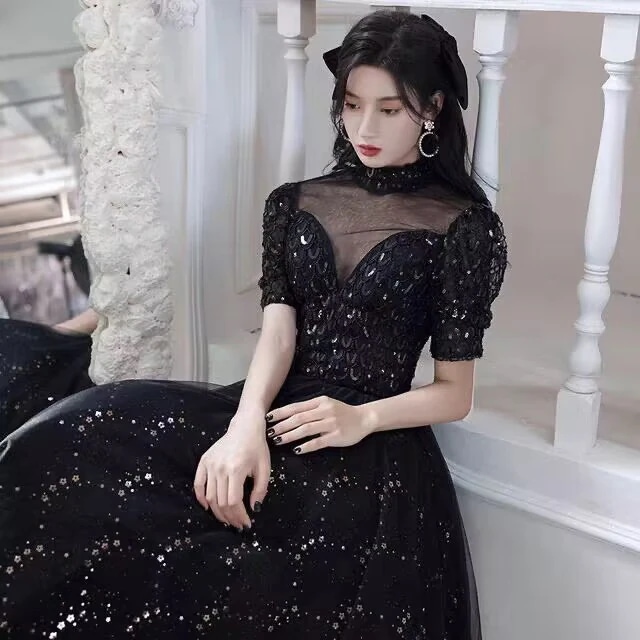 パーティードレス ワンピース ウェディングドレス 結婚式 成人式 パーティー スパンコール 露背 エレガント 花嫁ロングドレス お呼ばれ 演奏会 挙式