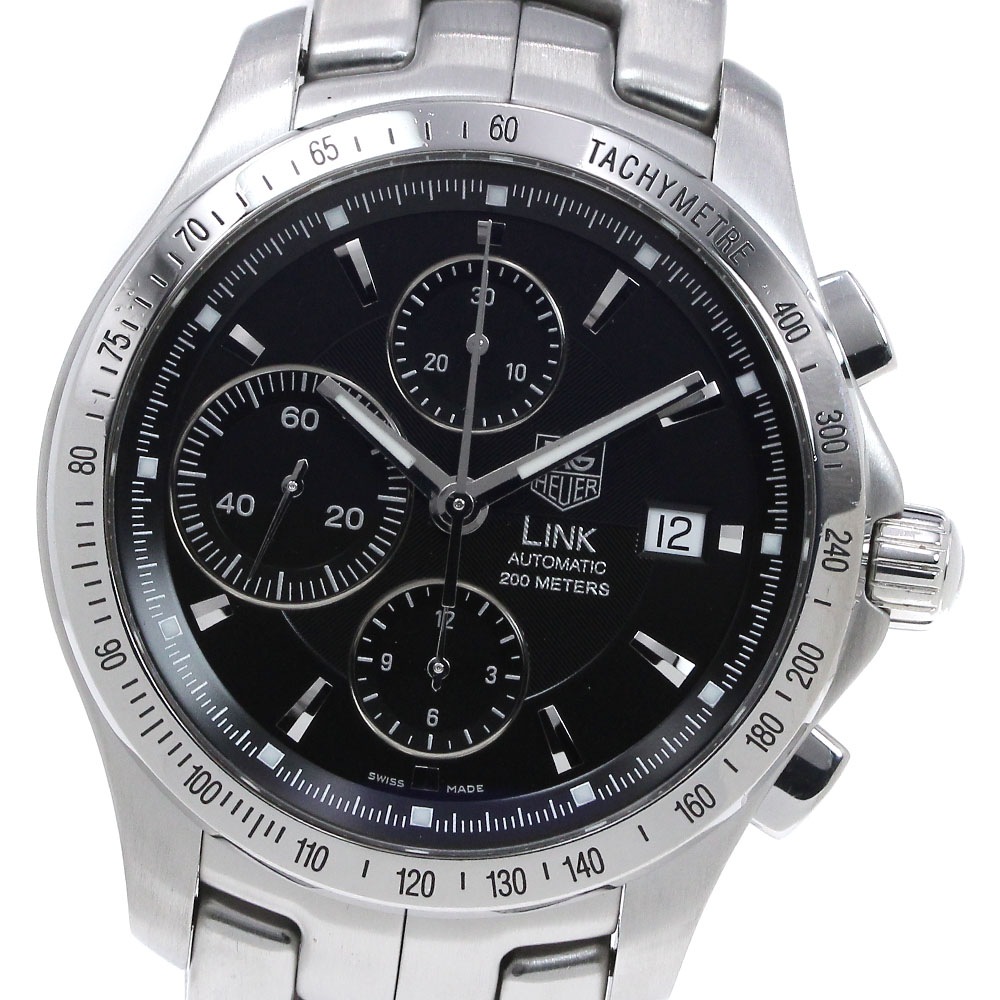 タグホイヤー TAG HEUER CJF2110.BA0594 リンク クロノグラフ デイト 自動巻き メンズ 保証書付き_844831【中古】