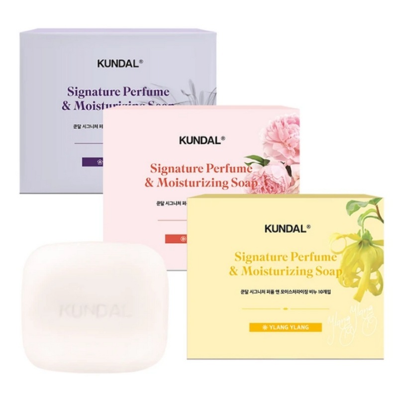 シグネチャーパフューム＆モイスチャライジングソープ 100g 10個入×3種 ホワイトムスク＋スイートピオニー＋イランイラン