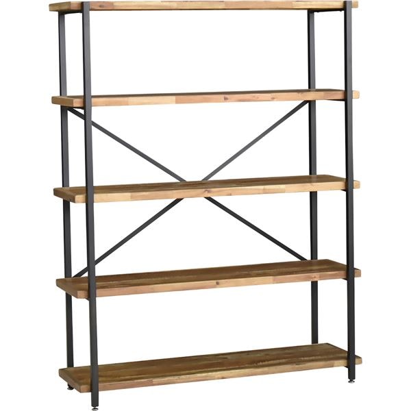 シェルフ 約幅118cm 5段 ヴィンテージ 組立品