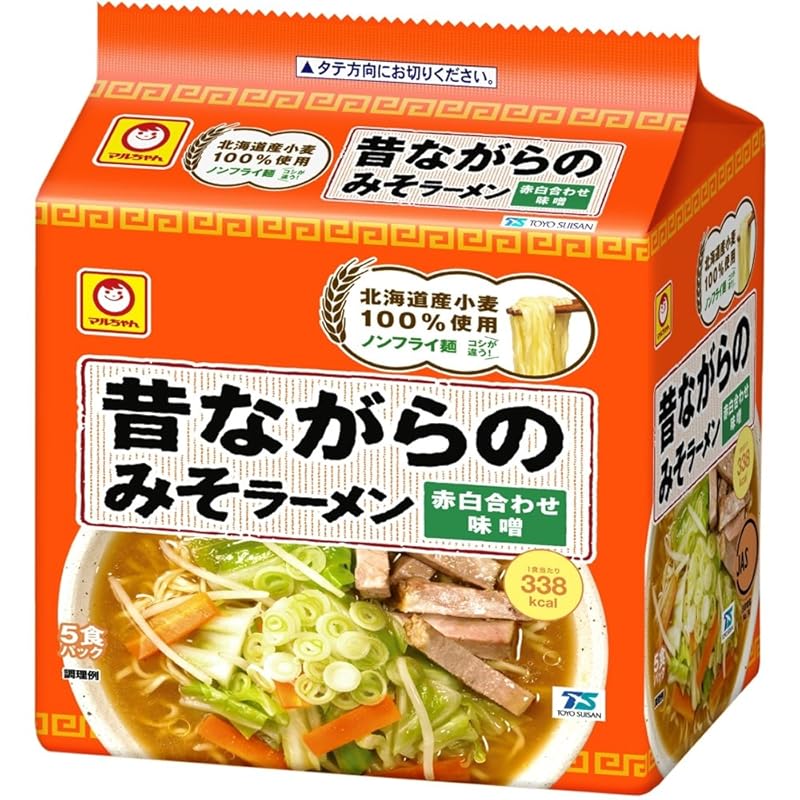 【即納】マルちゃん 昔ながらのみそラーメン 5食パック×6個