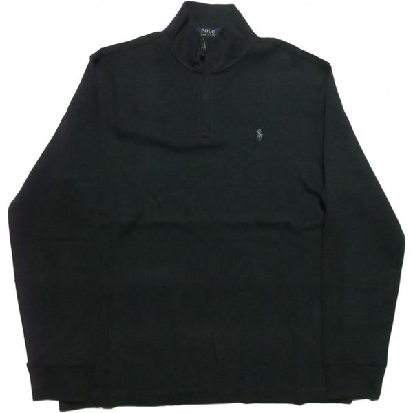 ワンポイント ハーフジッパー カットソー チャコールグレイ PR2-590