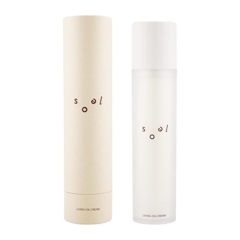 soel LIVING-OIL CREAM 美容クリーム 50g 乾燥 紫外線 透明感 植物オイル グリーンティー香り [ギフトラッピング対応]