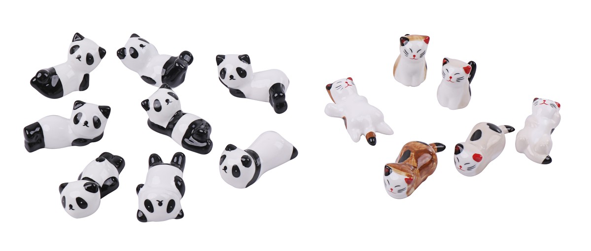 かわいい 箸置き 14個セット パンダ 猫 はし置き お箸 オブジェ 飾り カトラリー 送料無料mmk L39 テーブル 供え