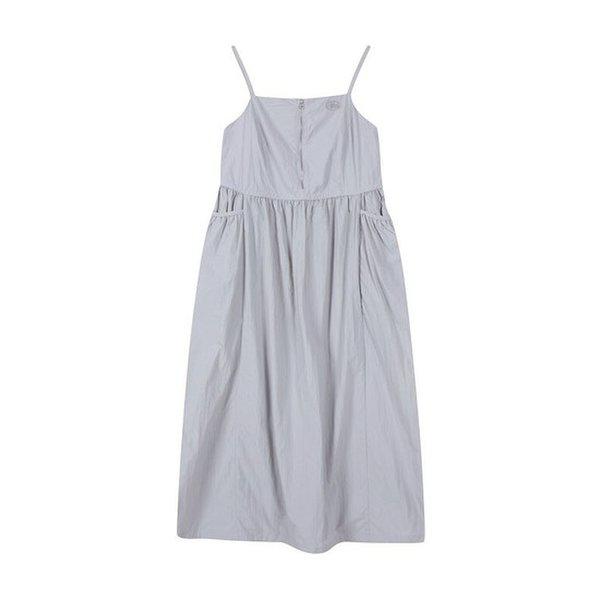 女性ウーブンジップアップワンピース(N252OP721P) . LIGHT GREY (P003759702)