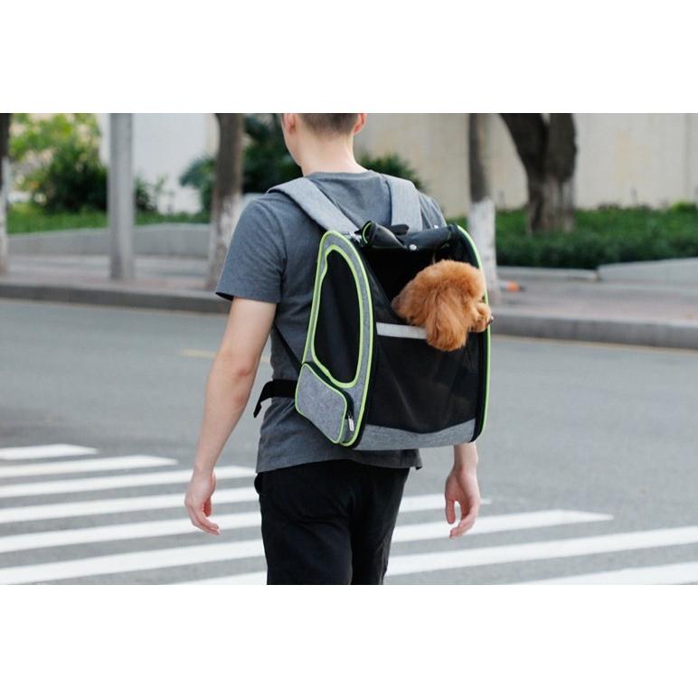 (最安値保証)ペット キャリーバッグ リュック 小型犬 猫 飛び出し 防止 通気性 抜群 顔出し お出かけ用