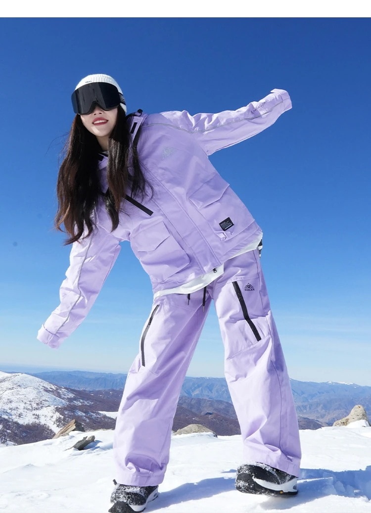 アウトドアボードスノーボードウェア女性防水通気保温通気スキー上の服装