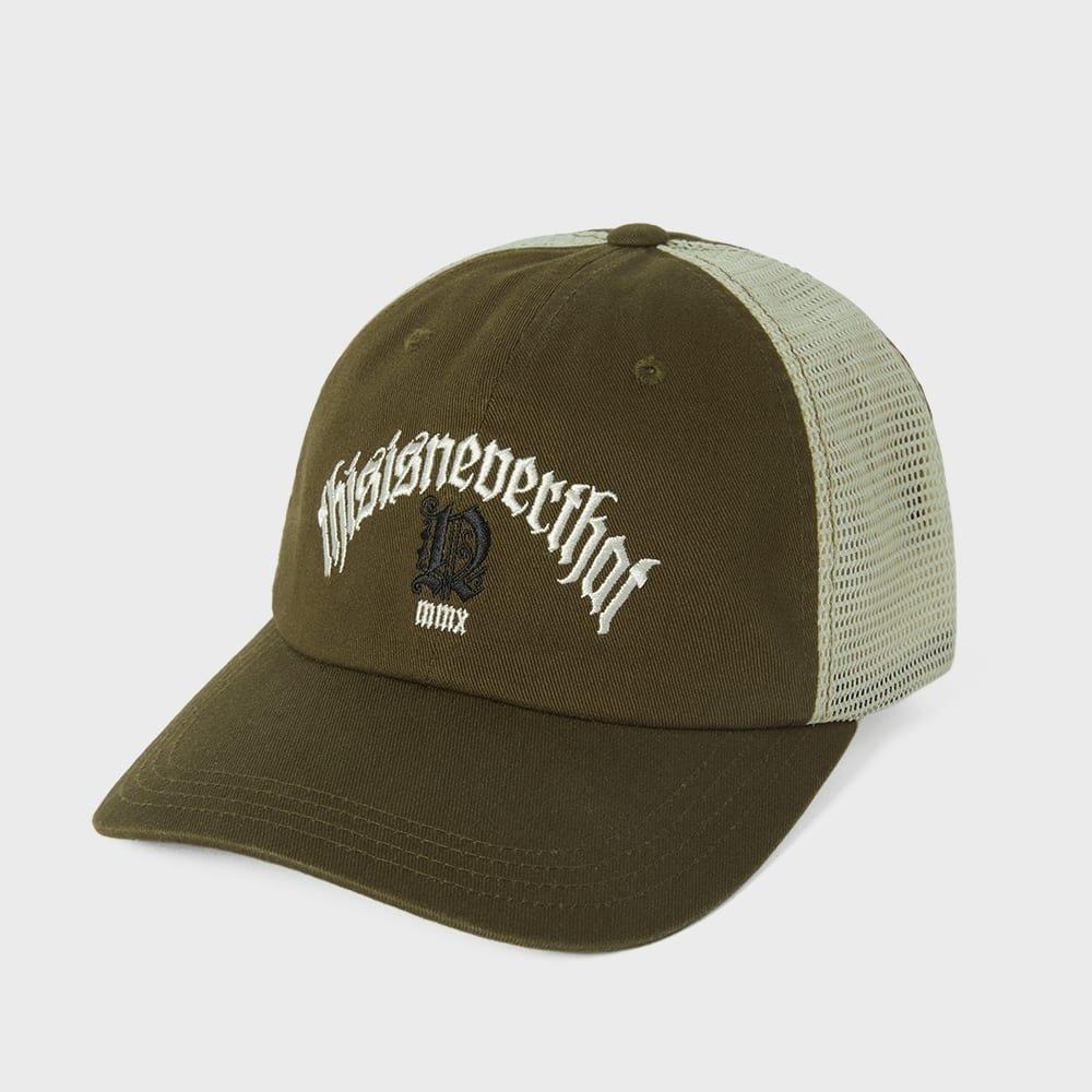 ディス・イズ・ネヴァー・ザット・メッシュパネルフォーチュナ N-Logo キャップカーキ