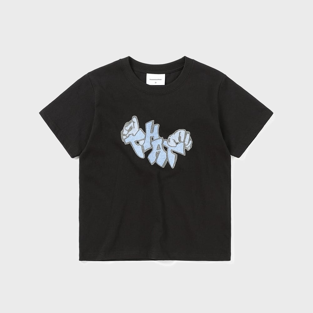 ディス・イズ・ネヴァー・ザットハンズ W Tシャツオフブラック