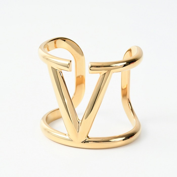 アクセサリー ブレスレット カフブレスレット v-logo signature J0E21 MET レディース ゴールド バングル 人気 ギフト おすすめ