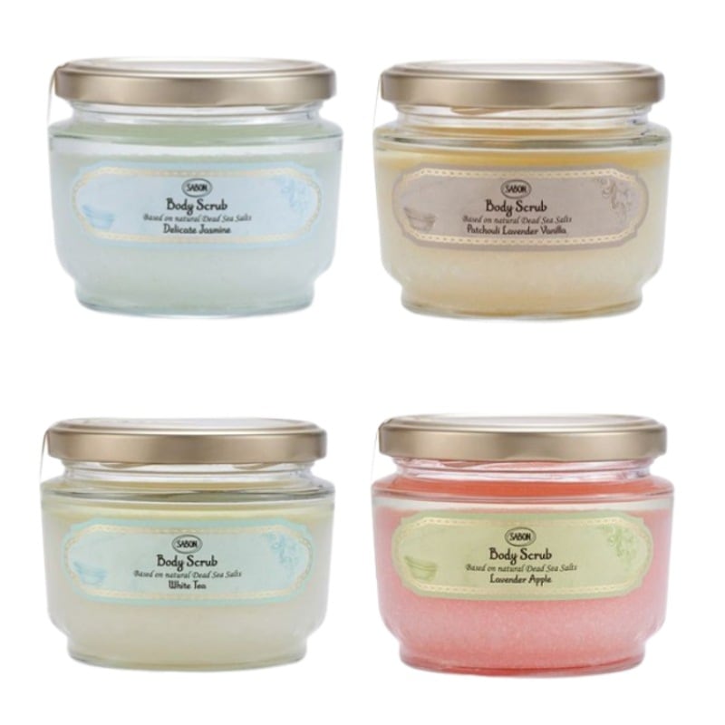 サボン ボディスクラブ 320g 4種(ジャスミン/ラベンダーアップル/パチュリーラベンダーバニラ/ホワイトティー)