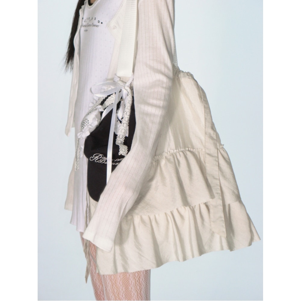 ZEEZEEZEE フリルトートバッグ