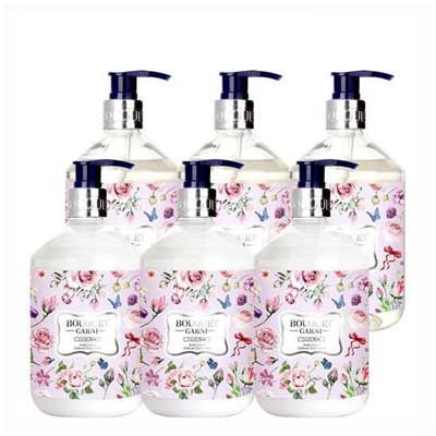 ブーケガルニラブリーローズボディウォッシュ520ml3個+ボディローション520ml3個 /ボディケ