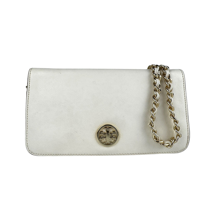 トリーバーチ Tory Burch ショルダーバッグ レザー/メタル オフホワイト/ゴールド レディース z6073 6,800円