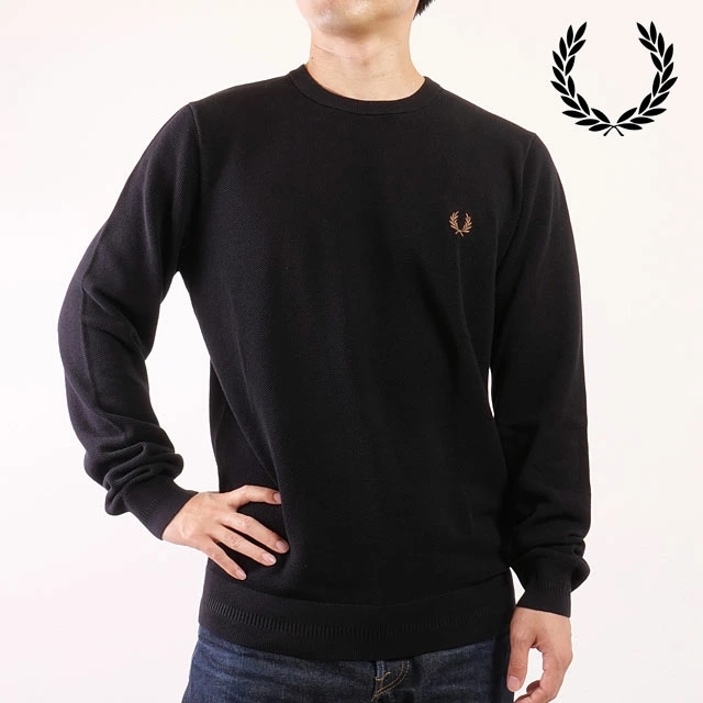 ピケステッチジャンパー [K1309-102] PIQUE STITCH JUMPER メンズ トップス セーター クルーネックニット BLACK 正規取扱店 15,246円
