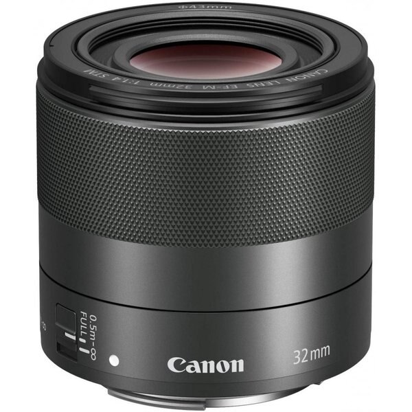 【中古】キヤノン Canon 単焦点レンズ EF-M32mm F1.4 STM ミラーレス一眼対応 ブラック 全長56.5mm EF-M3214STM