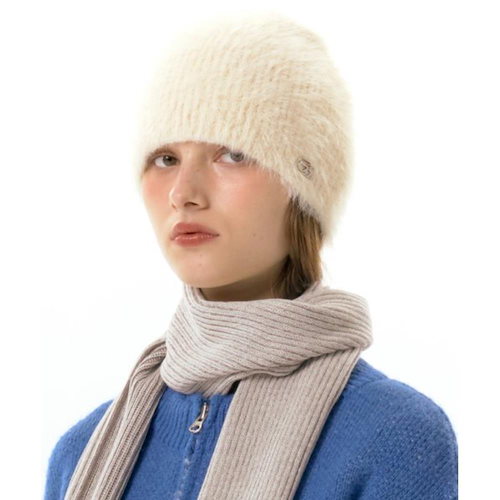 ★AMES-WORLDWIDE★FUR BEANIE IVORY★正規品/韓国直送料込/人気 ☆AMES-WORLDWIDE☆FUR BEANIE IVORY☆正規品/韓国直送料込/人気
