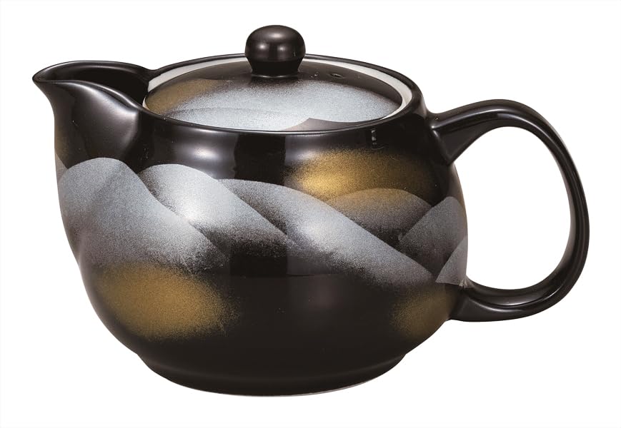 九谷焼いわたや ポット急須 連山(網付)K9-597