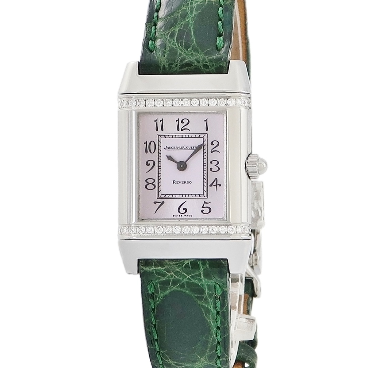 レベルソ レディ 265.8.08 Q2658460 クオーツ レディース 純正ダイヤ スクエア アラビア ピンク 3年保証 247,277円