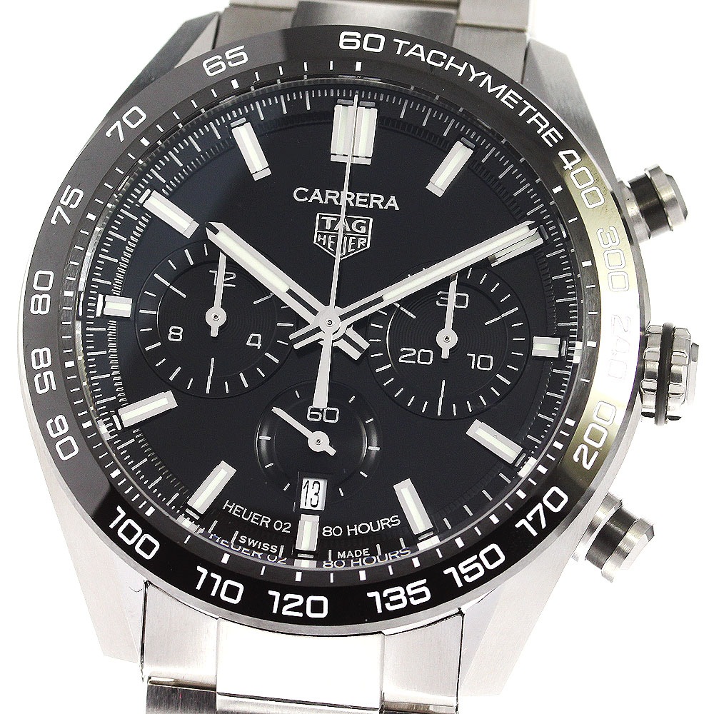 タグホイヤー TAG HEUER CBN2A1B カレラ キャリバー ホイヤー02 スポーツ クロノグラフ 自動巻き メンズ 保証書付き_776226【中古】