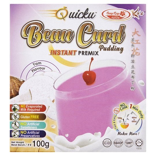 男性に人気！ Bunga Raya Quicku Bean Curd Pudding Instant Premix Yam Flavour 100g ホームベーカリー