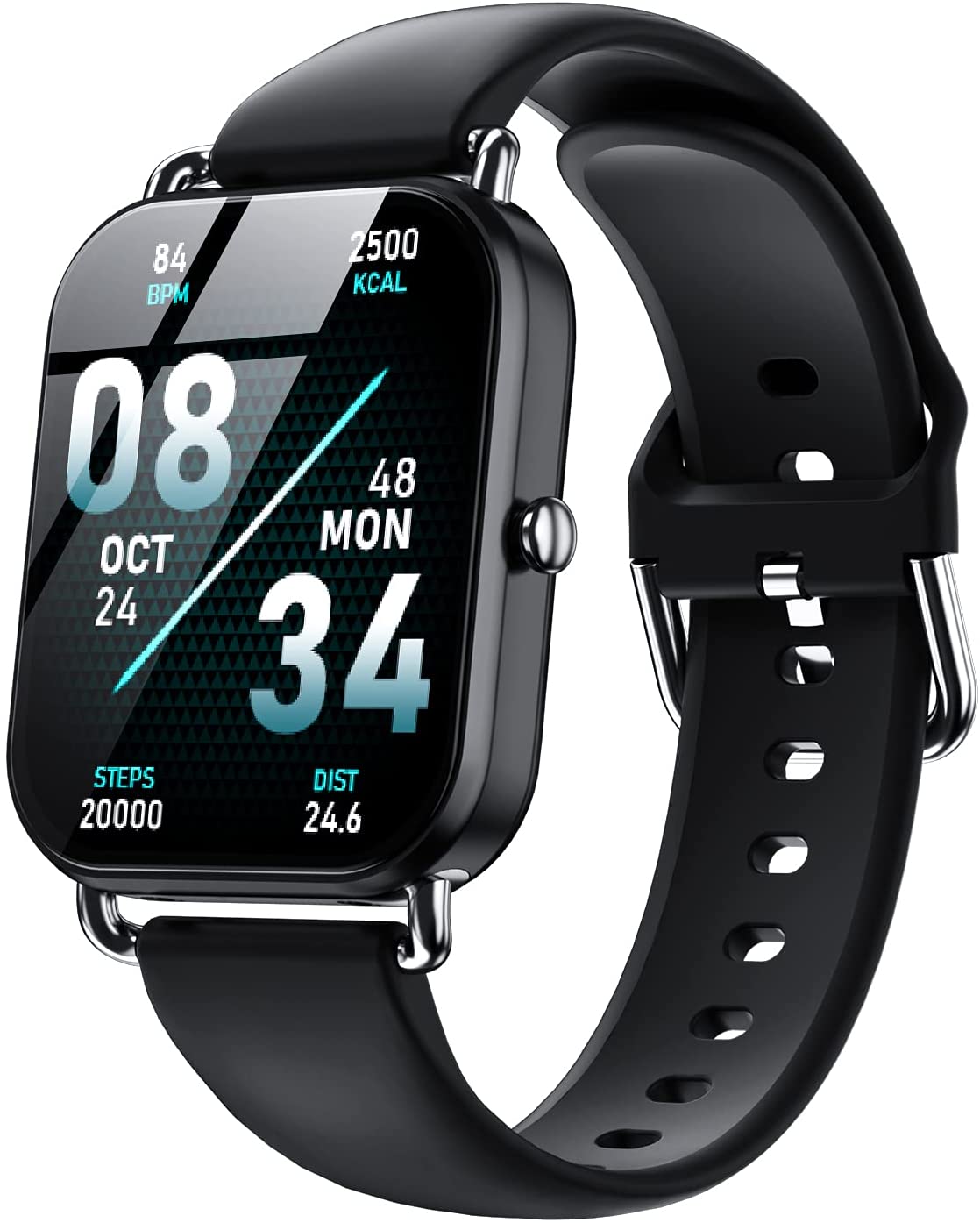 【本日限定価格】 スマートウォッチ iPhone&Android対応 日本語アプリ 誕生日/敬老の日