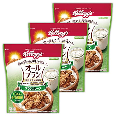 他サイト： 【Amazon.co.jp限定】 ケロッグ オールブラン ブランフレーク 270g×3個セット 【セット買い】発酵性 食物繊維の商品画像