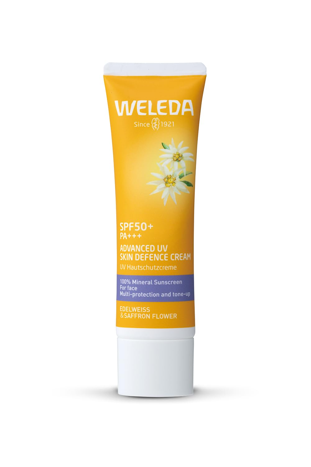 【公式】【日本開発商品】 WELEDA(ヴェレダ) エーデルワイス UVバリアクリーム 60mL SPF50+ PA+++ 日焼け止め 顔用 化粧下地 ノンケミカル 敏感肌 スキンケア 大容量 天然由