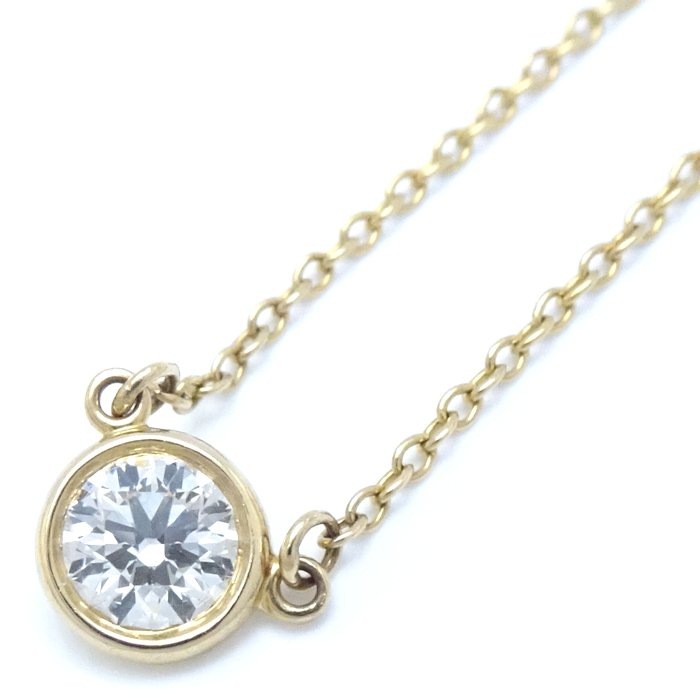バイザヤード ネックレス ダイヤモンド0.27ct H.VS1.3Excellent エルサペレッティ K18YG イエローゴールド/292915【中古】