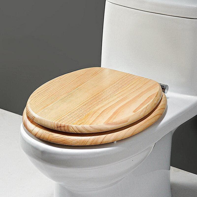 便座 無垢材便座 便器トイレ便座交換 上部固定便座 ゆっくり落ちる 洋式トイレ 和式便器 便座交換 工具不要 簡単取付 調節可能なステンレスヒンジ UVO型便座