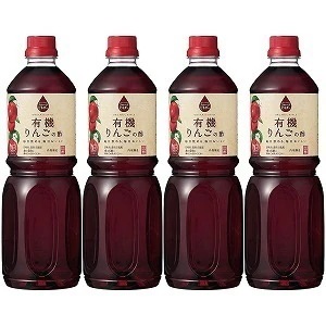 フルーツビネガー 有機りんごの酢 1L4本セット