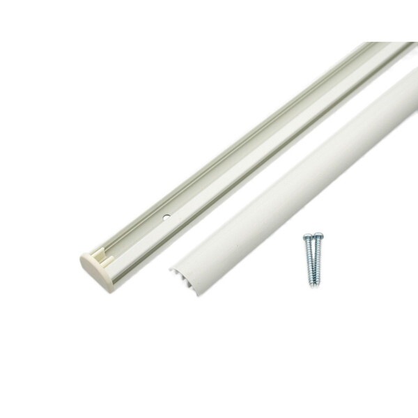 D型フックレール 2m ホワイト