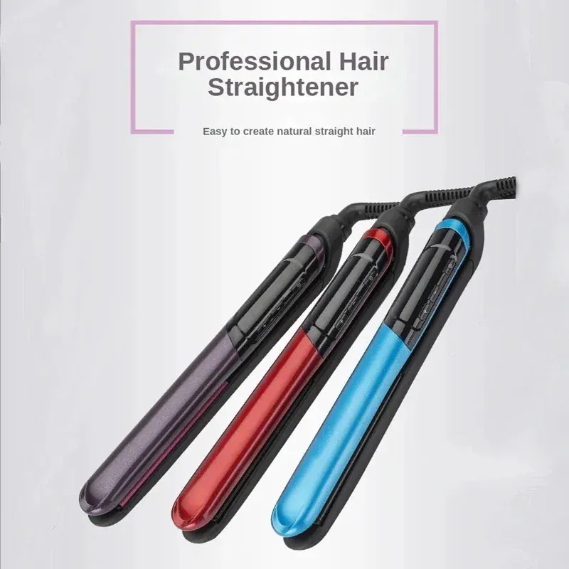 鉄セラミック矯正スタイリングツール ミニヘアアイロン 簡単操作 鉄四ギア温度調整 前髪アイロン 両用 新品鉄ストレートアイロン
