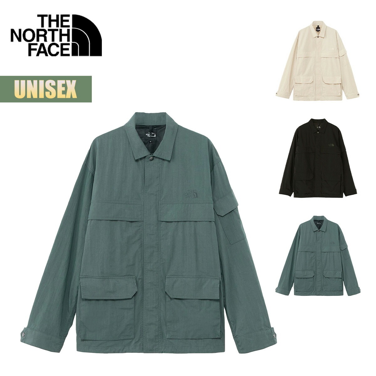 シャツ ジャケット ジオロジーシャツ L/S Geology Shirt ユニセックス 長袖 アウター はっ水 マット ロゴ ワンポイント 前開きボタン ポケット シワ感 シンプル