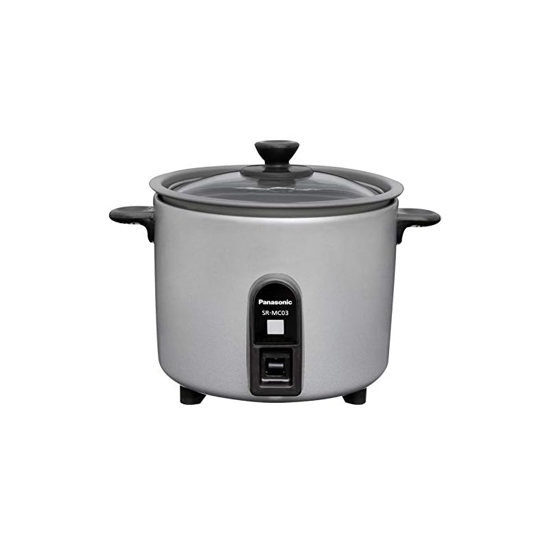 パナソニック 炊飯器 1.5合 1人用炊飯器 自動調理鍋 ミニクッカー シルバー SR-MC03-S