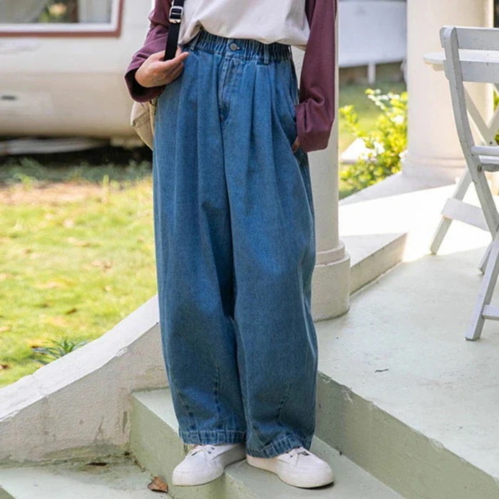 2026年初の販促デニムパンツ レディース ワイドパンツ デニム ワイド ジーンズ 学生 きいサイズ ズボン ボトムス 体型カバー ハイウエスト 春 秋冬 上品 通学 高校生 美脚 カジュアル シンプ