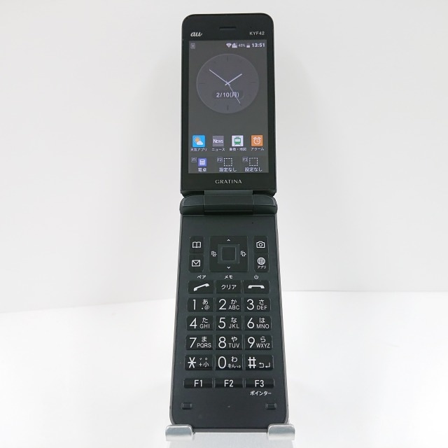 GRATINA KYF42 au ブラック 送料無料 本体 c09929 【中古】 6,885円